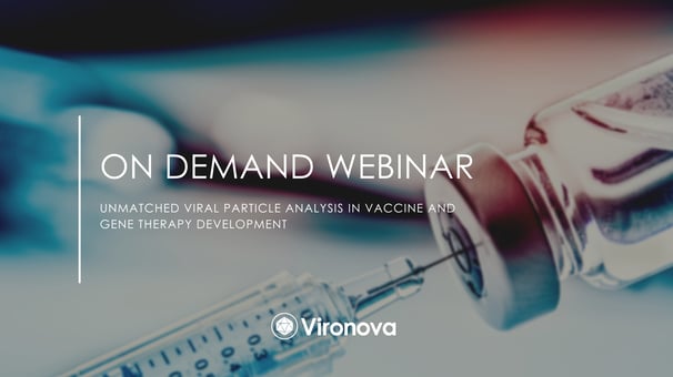 On demand webinar: Unmatched Viral Particle Analysis in Vaccine and Gene Therapy Development